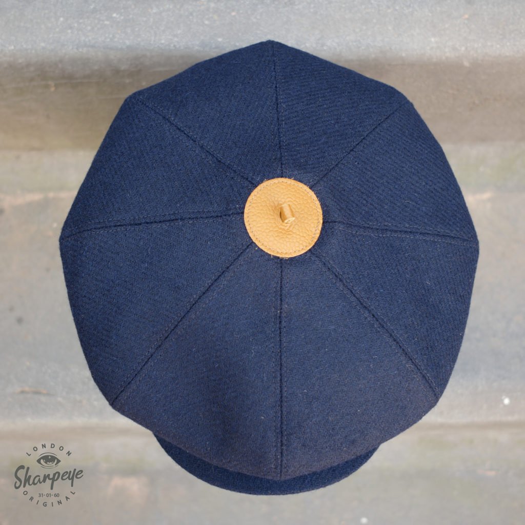 3 Point Stoker Cap – French Navy Twill (1-in-Ten) Abraham Moon Fabric