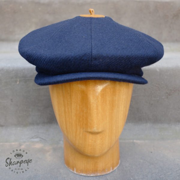 3 Point Stoker Cap – French Navy Twill (1-in-Ten) Abraham Moon Fabric