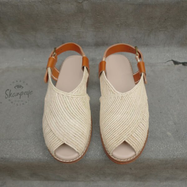 Berber Raffia Artisan Sandals - Image 2