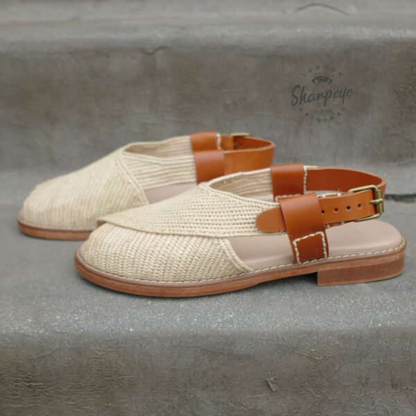 Berber Raffia Artisan Sandals - Image 3