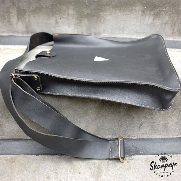 Foraging Bag –  Black Cowhide – Limited Edition – Made In London