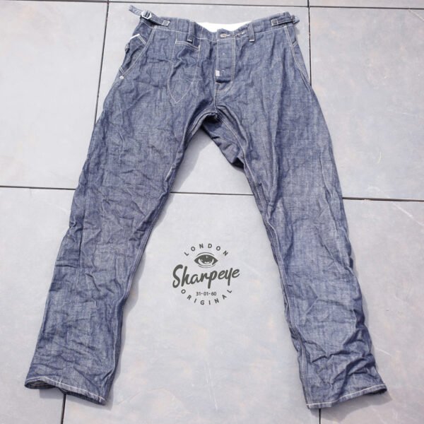 Mustang Twisted Seam Jeans - Japanese Serge De Nimes - Vintage Wash Limited Edition - Made In London (only sizes small & large left) - Image 3