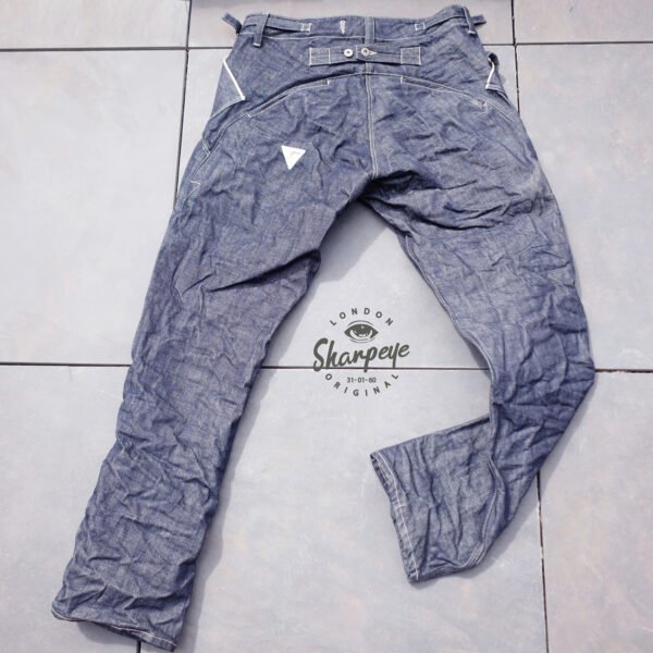 Mustang Twisted Seam Jeans - Japanese Serge De Nimes - Vintage Wash Limited Edition - Made In London (only sizes small & large left) - Image 4