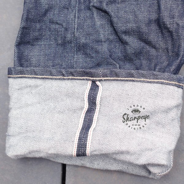 Mustang Twisted Seam Jeans - Japanese Serge De Nimes - Vintage Wash Limited Edition - Made In London (only sizes small & large left) - Image 5