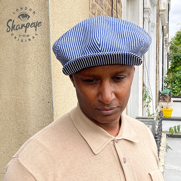 3 Point Striped Engineer Cap