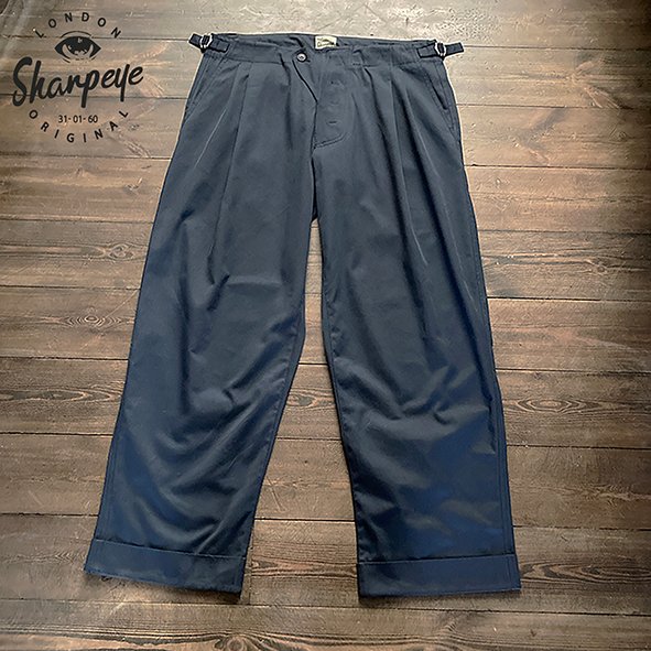 +4 Callards (& Blousers) Vintage Japanese Ink Blue Cotton Gaberdine - Limited Edition