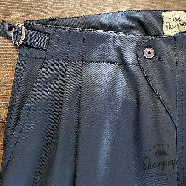 +4 Callards (& Blousers) Vintage Japanese Ink Blue Cotton Gaberdine – Limited Edition