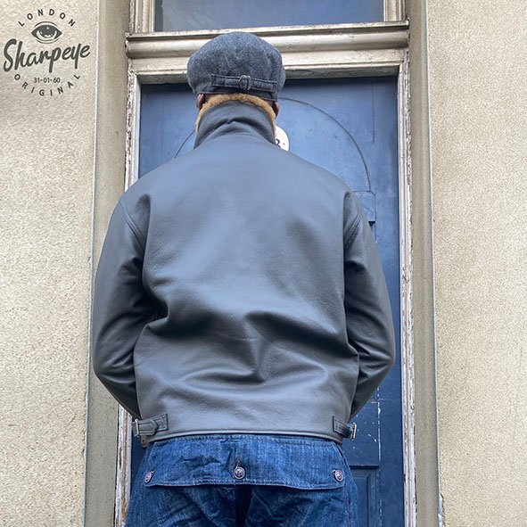 N1 Leather Navigator Jacket – Steel – Only One Per Size (can be made to order)