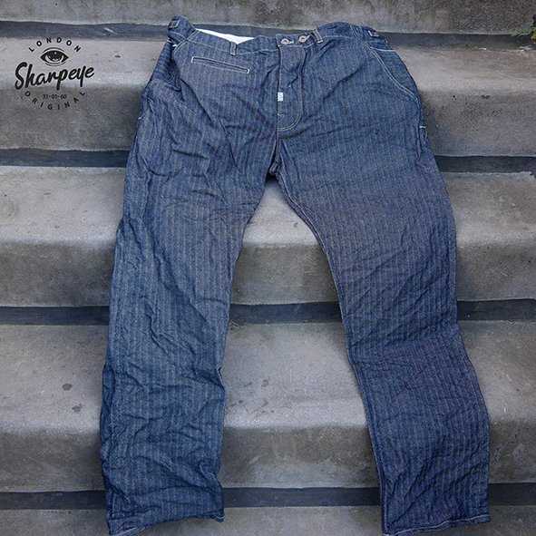 Monkey Jeans – 14oz Japanese Selvedge Herringbone Serge De Nimés – Vintage Wash Limited Edition – Made In London