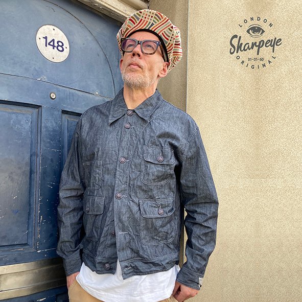 Resistants Shirtjack (not quite a shirt - not quite a jacket) Vintage Rinse Japanese Chambray