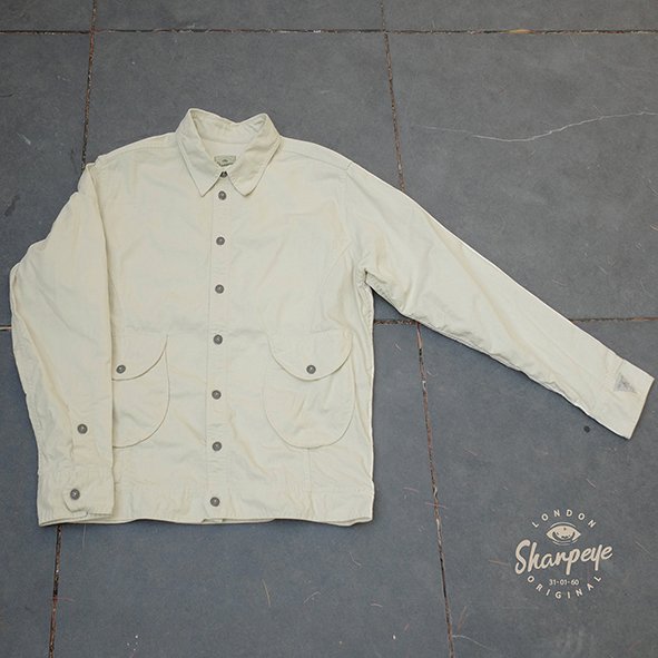 L’Roi Shirtjack – Vintage Cotton Ivory Herringbone L’Roi Shirtjack – Vintage Cotton Ivory Herringbone