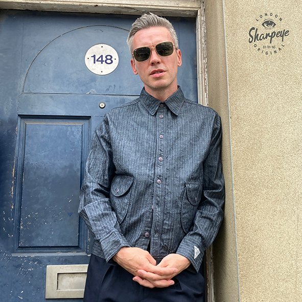 L'Roi Shirtjack - Japanese Herringbone Serge De Nimés