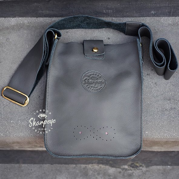 Leather Navigator Bag - Slate (1-in-Six) 8" x 10"