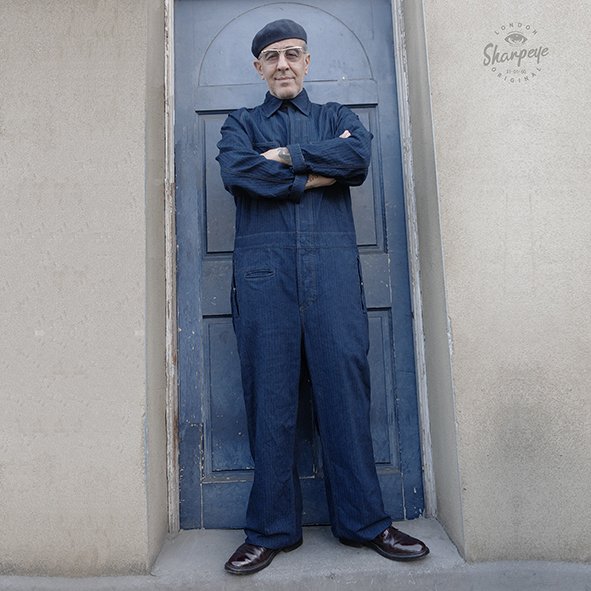 Utility Suit - 13oz Navy Over-dyed Japanese Herringbone Serge De Nimés - Limited Edition (only large & XXL left))